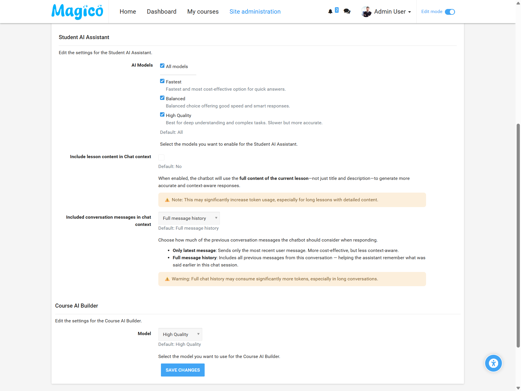 Magico Theme Home - Modern LMS Design