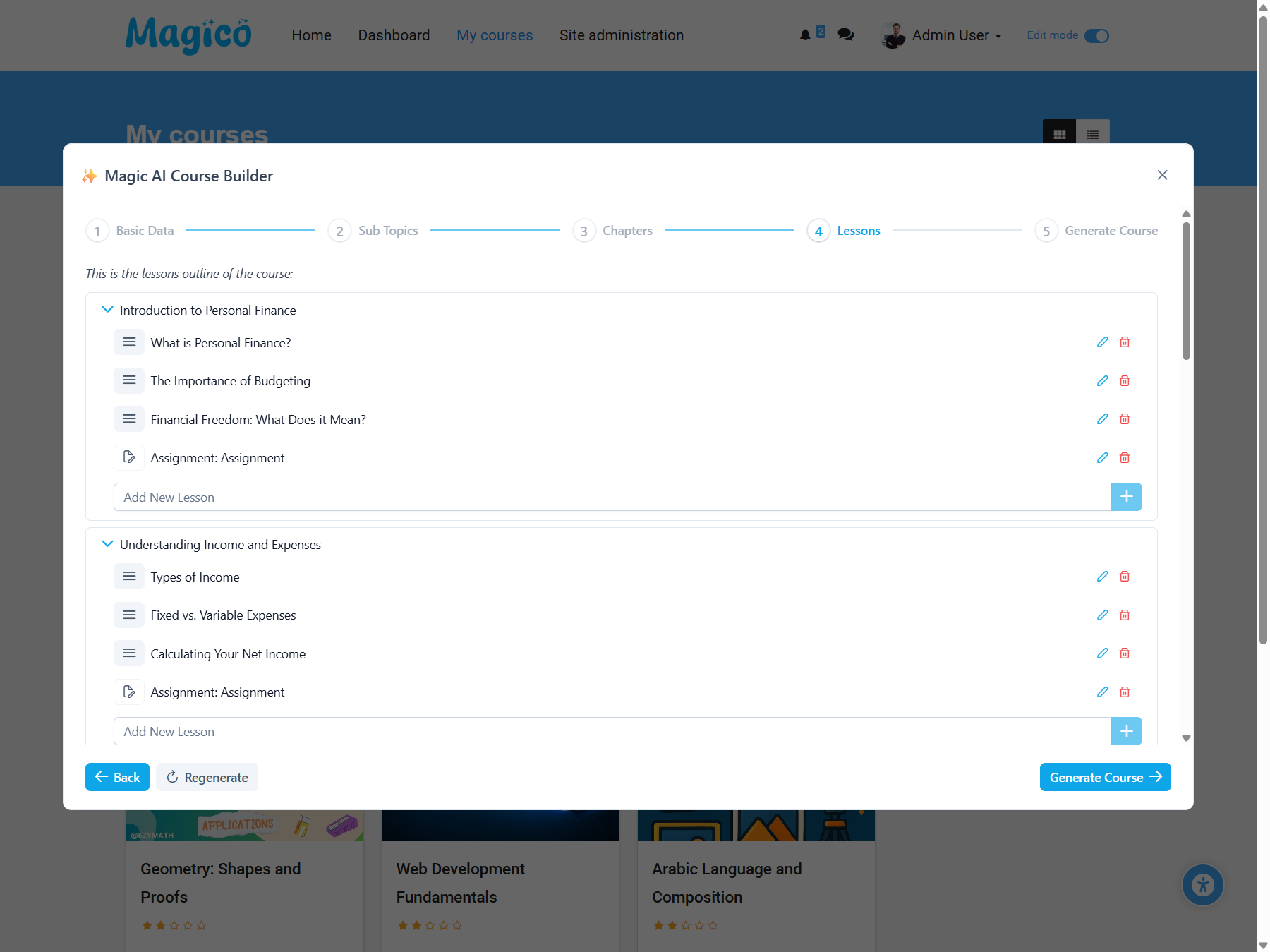 Magico Theme Course Page - Flexible LMS Layout